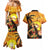 Aloha Hawaii Women's Day Couples Matching Mermaid Dress and Hawaiian Shirt Hula Girl With Sunset Vibes LT14 - Polynesian Pride