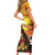 Aloha Hawaii Women's Day Family Matching Short Sleeve Bodycon Dress and Hawaiian Shirt Hula Girl With Sunset Vibes LT14 - Polynesian Pride