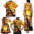 Aloha Hawaii Women's Day Family Matching Tank Maxi Dress and Hawaiian Shirt Hula Girl With Sunset Vibes LT14 - Polynesian Pride