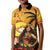 Aloha Hawaii Women's Day Kid Polo Shirt Hula Girl With Sunset Vibes LT14 Kid Yellow - Polynesian Pride