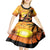 Aloha Hawaii Women's Day Kid Short Sleeve Dress Hula Girl With Sunset Vibes LT14 - Polynesian Pride