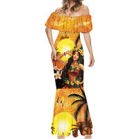 Aloha Hawaii Women's Day Mermaid Dress Hula Girl With Sunset Vibes LT14 - Polynesian Pride