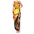 Aloha Hawaii Women's Day Tank Maxi Dress Hula Girl With Sunset Vibes LT14 Women Yellow - Polynesian Pride