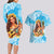 Aloha Hawaii Women's Day Couples Matching Long Sleeve Bodycon Dress and Hawaiian Shirt Hula Girl With Ukulele Tropical Style LT14 - Polynesian Pride