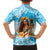 Aloha Hawaii Women's Day Family Matching Off Shoulder Maxi Dress and Hawaiian Shirt Hula Girl With Ukulele Tropical Style LT14 - Polynesian Pride