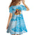 Aloha Hawaii Women's Day Family Matching Off Shoulder Maxi Dress and Hawaiian Shirt Hula Girl With Ukulele Tropical Style LT14 - Polynesian Pride