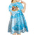 Aloha Hawaii Women's Day Kid Short Sleeve Dress Hula Girl With Ukulele Tropical Style LT14 - Polynesian Pride