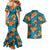 Hawaii Luau Party Couples Matching Mermaid Dress and Hawaiian Shirt Dancing Girl Tropical Flowers LT14 - Polynesian Pride