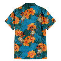 Hawaii Luau Party Family Matching Mermaid Dress and Hawaiian Shirt Dancing Girl Tropical Flowers LT14 - Polynesian Pride