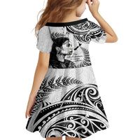 New Zealand Women's Day Family Matching Off Shoulder Maxi Dress and Hawaiian Shirt Aotearoa Kia Whakapumau Te Mana Wahine LT14 - Polynesian Pride
