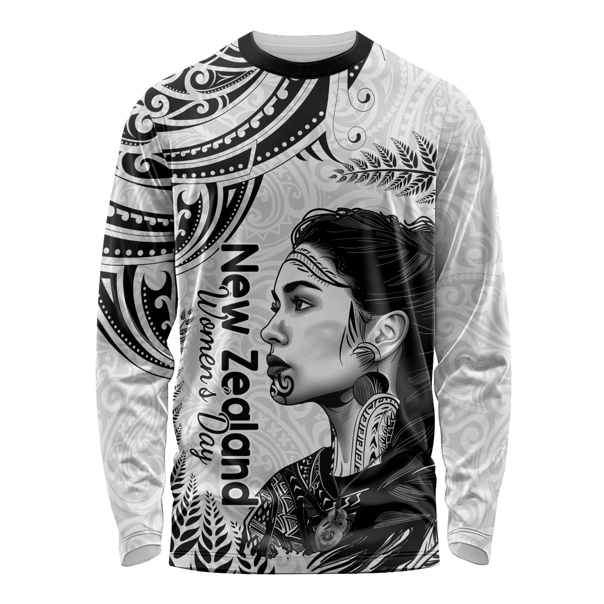 New Zealand Women's Day Long Sleeve Shirt Aotearoa Kia Whakapumau Te Mana Wahine LT14 Unisex White - Polynesian Pride