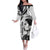 New Zealand Women's Day Off The Shoulder Long Sleeve Dress Aotearoa Kia Whakapumau Te Mana Wahine LT14 Women White - Polynesian Pride