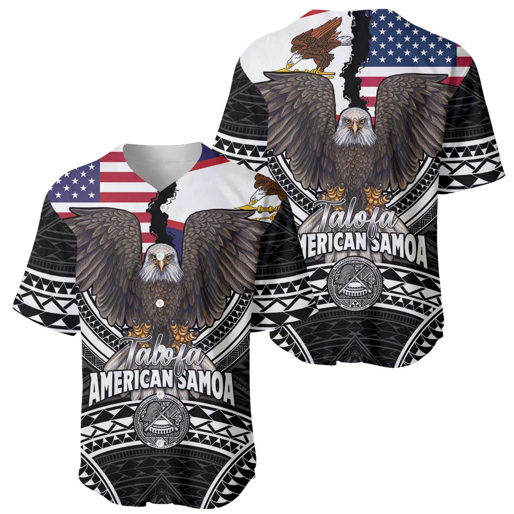 Talofa American Samoa Flag Day Baseball Jersey Bald Eagle Polynesian Tattoo