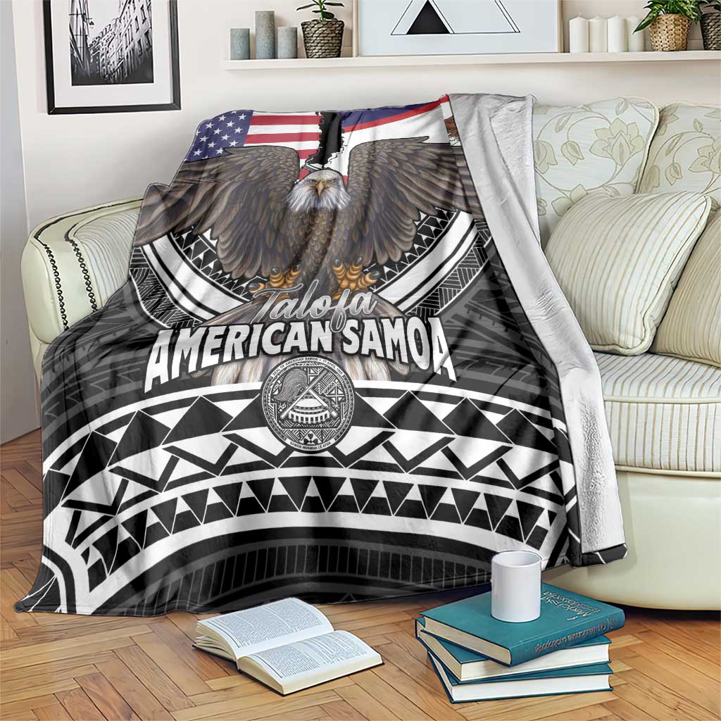 Talofa American Samoa Flag Day Blanket Bald Eagle Polynesian Tattoo