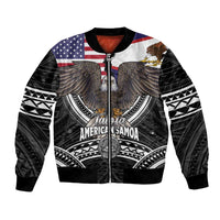 Talofa American Samoa Flag Day Bomber Jacket Bald Eagle Polynesian Tattoo