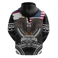Talofa American Samoa Flag Day Hoodie Bald Eagle Polynesian Tattoo