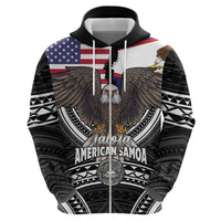 Talofa American Samoa Flag Day Hoodie Bald Eagle Polynesian Tattoo