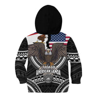 Talofa American Samoa Flag Day Kid Hoodie Bald Eagle Polynesian Tattoo