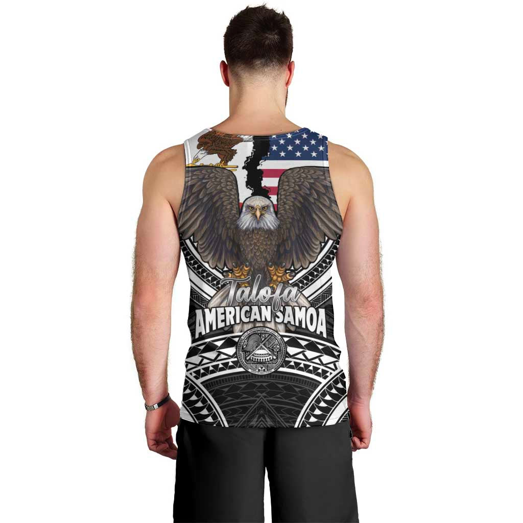 Talofa American Samoa Flag Day Men Tank Top Bald Eagle Polynesian Tattoo
