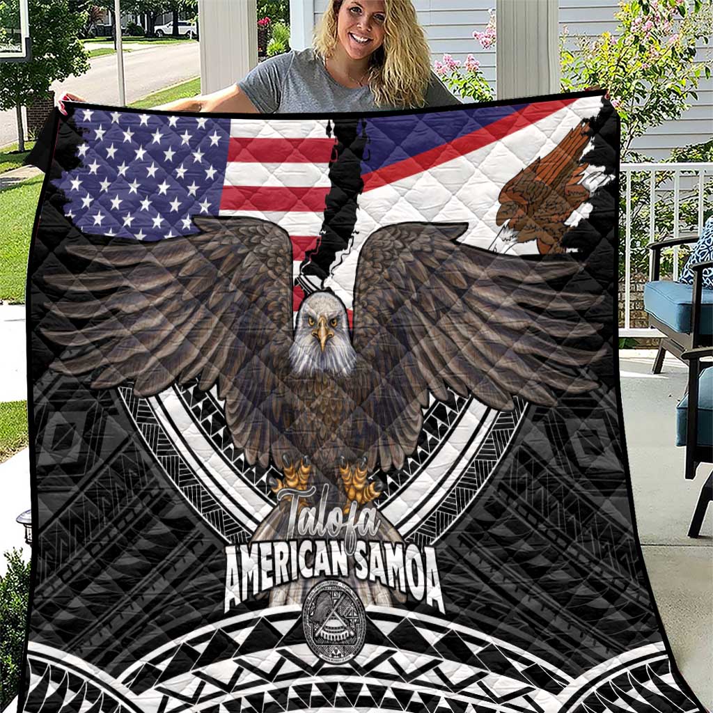 Talofa American Samoa Flag Day Quilt Bald Eagle Polynesian Tattoo