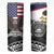 Talofa American Samoa Flag Day Skinny Tumbler Bald Eagle Polynesian Tattoo