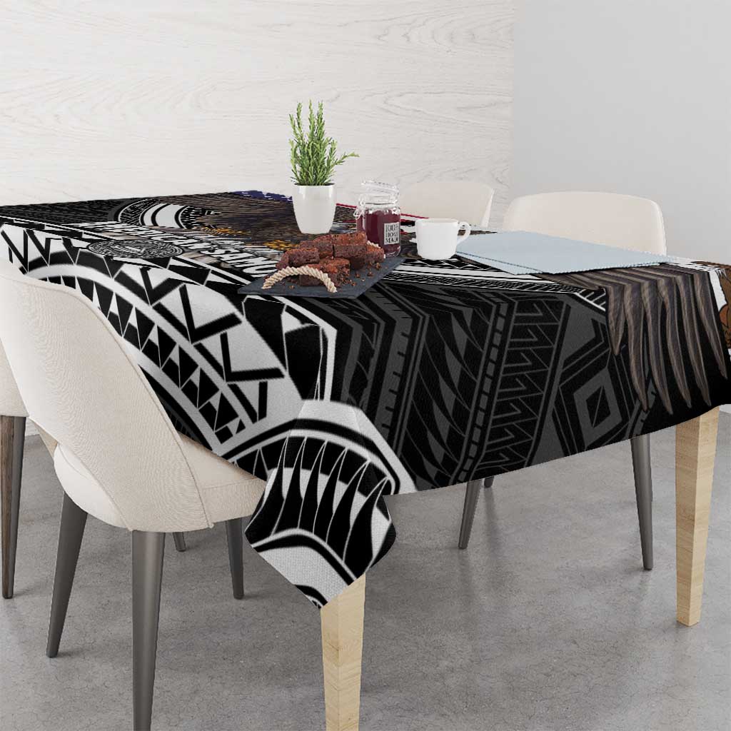 Talofa American Samoa Flag Day Tablecloth Bald Eagle Polynesian Tattoo