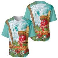 Hawaii Cinco de Mayo Baseball Jersey Chili Pepper Hula Girl Tropical Vibes