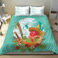 Hawaii Cinco de Mayo Bedding Set Chili Pepper Hula Girl Tropical Vibes LT14 - Polynesian Pride