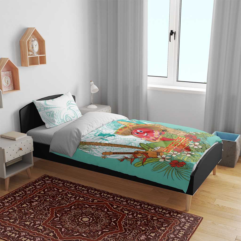 Hawaii Cinco de Mayo Bedding Set Chili Pepper Hula Girl Tropical Vibes LT14 - Polynesian Pride