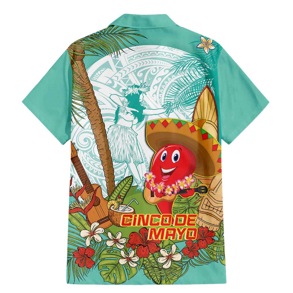 Hawaii Cinco de Mayo Family Matching Mermaid Dress and Hawaiian Shirt Chili Pepper Hula Girl Tropical Vibes