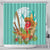 Hawaii Cinco de Mayo Shower Curtain Chili Pepper Hula Girl Tropical Vibes