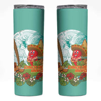 Hawaii Cinco de Mayo Skinny Tumbler Chili Pepper Hula Girl Tropical Vibes