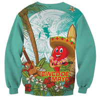 Hawaii Cinco de Mayo Sweatshirt Chili Pepper Hula Girl Tropical Vibes
