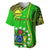 Polynesian Pride Cook Islands Baseball Jersey Mangaia Gospel Day Green Version LT14 - Polynesian Pride