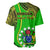 Polynesian Pride Cook Islands Baseball Jersey Mangaia Gospel Day Green Version LT14 - Polynesian Pride