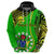 Polynesian Pride Cook Islands Hoodie Mangaia Gospel Day Green Version LT14 - Polynesian Pride