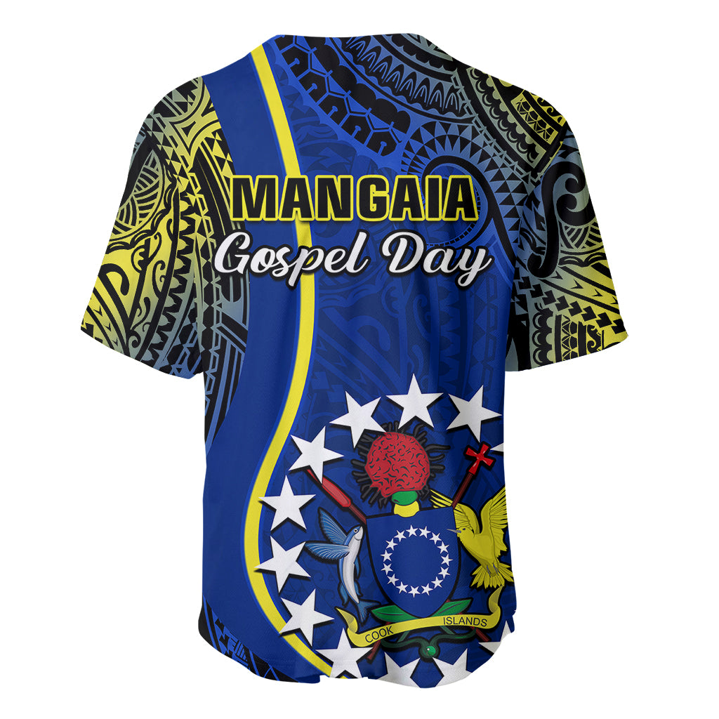Polynesian Pride Cook Islands Baseball Jersey Mangaia Gospel Day Blue Version LT14 - Polynesian Pride