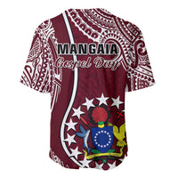 June 15 Mangaia Gospel Day Mangaia Cook Islands Baseball Jersey Maroon Version LT14 - Polynesian Pride