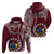 June 15 Mangaia Gospel Day Mangaia Cook Islands Hoodie Maroon Version LT14 Maroon - Polynesian Pride