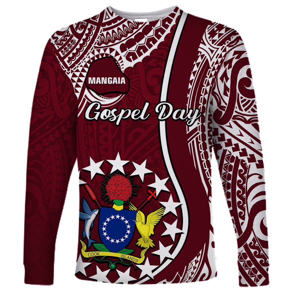 June 15 Mangaia Gospel Day Mangaia Cook Islands Long Sleeve Shirt Maroon Version LT14 Unisex Maroon - Polynesian Pride