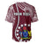 Personalised June 15 Mangaia Gospel Day Mangaia Cook Islands Baseball Jersey Maroon Version LT14 - Polynesian Pride