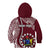 Personalised June 15 Mangaia Gospel Day Mangaia Cook Islands Kid Hoodie Maroon Version LT14 Zip Hoodie Maroon - Polynesian Pride