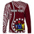 Personalised June 15 Mangaia Gospel Day Mangaia Cook Islands Long Sleeve Shirt Maroon Version LT14 - Polynesian Pride