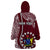 Personalised June 15 Mangaia Gospel Day Mangaia Cook Islands Wearable Blanket Hoodie Maroon Version LT14 - Polynesian Pride