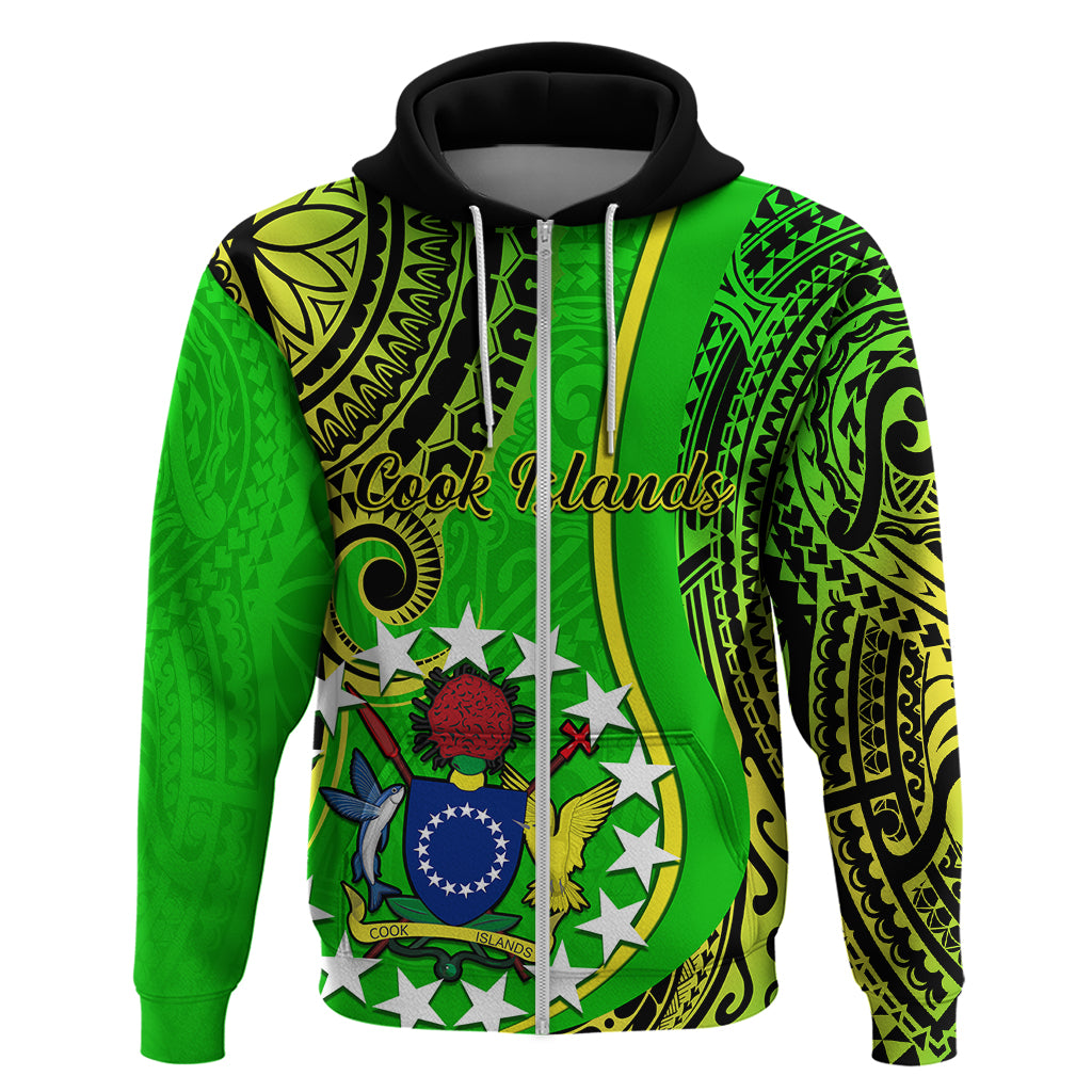 Polynesian Pride Cook Islands Hoodie Kuki Airani Coat of Arms LT14 - Polynesian Pride