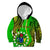 Polynesian Pride Cook Islands Kid Hoodie Kuki Airani Coat Of Arms LT14 Hoodie Green - Polynesian Pride