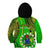 Polynesian Pride Cook Islands Kid Hoodie Kuki Airani Coat Of Arms LT14 Zip Hoodie Green - Polynesian Pride