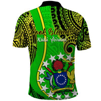 Polynesian Pride Cook Islands Polo Shirt Kuki Airani Coat Of Arms LT14 - Polynesian Pride