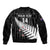 Custom New Zealand Silver Fern Cricket Bomber Jacket Aotearoa Maori Go Black Cap