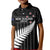 Custom New Zealand Silver Fern Cricket Kid Polo Shirt Aotearoa Maori Go Black Cap